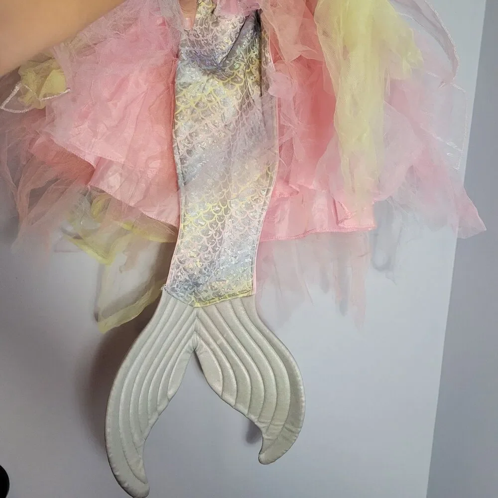 Gillian's Closet Iridescent Mermaid Tail Tulle Cosplay Costume Dress Size XS 3/4